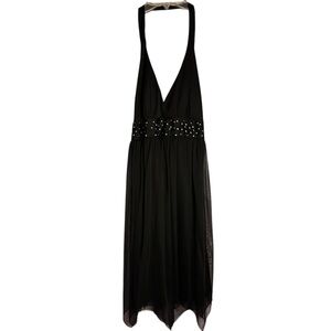 Elegant Black Sleeveless Dress, Pre-loved